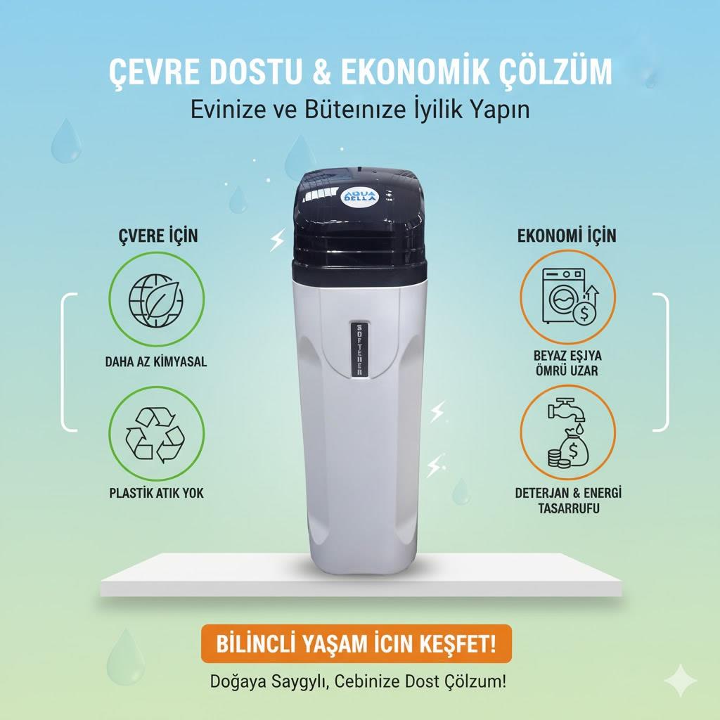 Neva Maxi Kabinet Su Yumuşatma Cihazı 25 LT Reçine, Dijital Valf – görsel 2